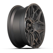 4PLAY 4P06 22x9 6x135 + 6x139.7 12et Satin Black Wheel SET