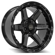 4P63 Gloss Black Brushed with Tinted Clear