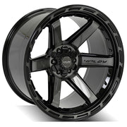 4P63 Gloss Black Brushed with Tinted Clear