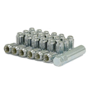Chrome - Car/Jeep Spline Lug Kit - Set of 24 - 1/2x20