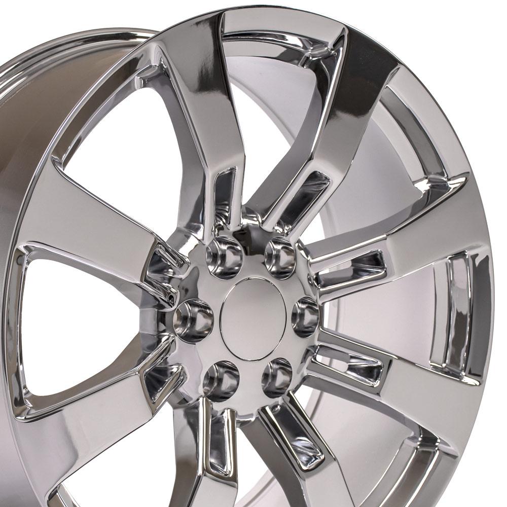 Cadillac Wheels - CA82 Cadillac Escalade Wheels - Chrome Cadillac
