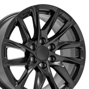 OE Wheels CA90 20x9 6x139.7 28et Satin Black Wheel SET
