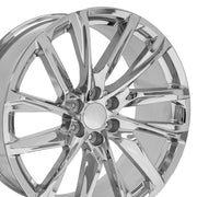 OE Wheels CA90 24x10 6x139.7 28et Chrome Wheel SET