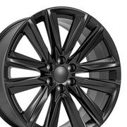 OE Wheels CA91 24x10 6x139.7 28et Satin Black Wheel SET