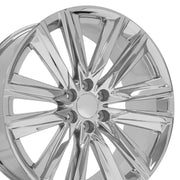 OE Wheels CA91 24x10 6x139.7 28et Chrome Wheel SET
