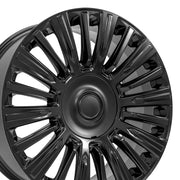 OE Wheels CA92 22x9 6x139.7 28et Satin Black Wheel SET