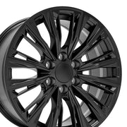OE Wheels CA93 20x9 6x139.7 28et Satin Black Wheel SET