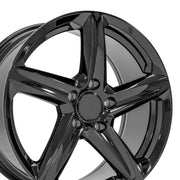 OE Wheels CV02 18x8.5 / 19x10 5x120.65 Gloss Black Staggered Wheel SET