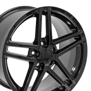 OE Wheels CV07 18x9.5 / 19x10 5x120.65 Gloss Black Staggered Wheel SET