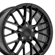 OE Wheels CV08 18x8.5 / 19x10 5x120.65 Satin Black Staggered Wheel SET