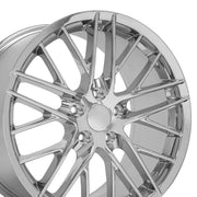 OE Wheels CV08 18x8.5 / 19x10 5x120.65 Chrome Staggered Wheel SET