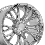 OE Wheels CV22 17x9.5 5x120.65 54et Chrome Wheel SET