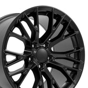 OE Wheels CV22 18x8.5 / 18x10.5 5x120.65 Satin Black Staggered Wheel SET