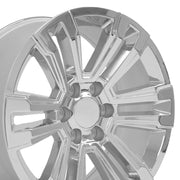 OE Wheels CV44 20x9 6x139.7 24et Chrome Wheel SET