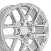 OE Wheels CV62 20x9 6x139.7 28et Chrome Wheel SET