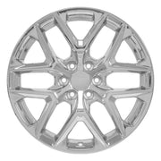 OE Wheels CV62 22x9 6x139.7 28et Chrome Wheel SET