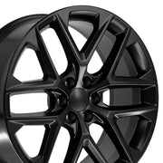 OE Wheels CV62 24x10 6x139.7 28et Satin Black Wheel SET