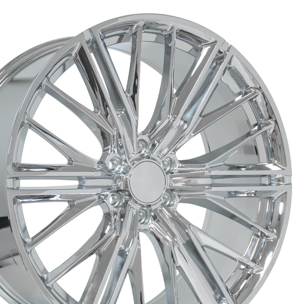 CV72 24x10 Chrome GM Truck ZL1 Replica Wheel Set