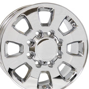 OE Wheels CV75 18x8 8x165.1 12et Chrome Wheel SET