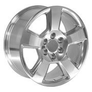 OE Wheels CV76 20x9 6x139.7 Polished Wheels 275-55-20 TBB TS-37 AT Tires SET