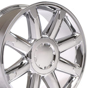 OE Wheels CV85 20x8.5 6x139.7 31et Chrome Wheel SET