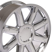 OE Wheels CV85 20x8.5 6x139.7 31et Chrome Wheel SET