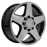 OE Wheels CV91 20x8.5 8x165.1 12et Gloss Black Machined Wheel SET