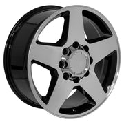 OE Wheels CV91 20x8.5 8x165.1 12et Gloss Black Machined Wheel SET