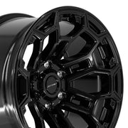 DEFIANT DF03 18x9 6x139.7 -12et Gloss Black Wheel SET