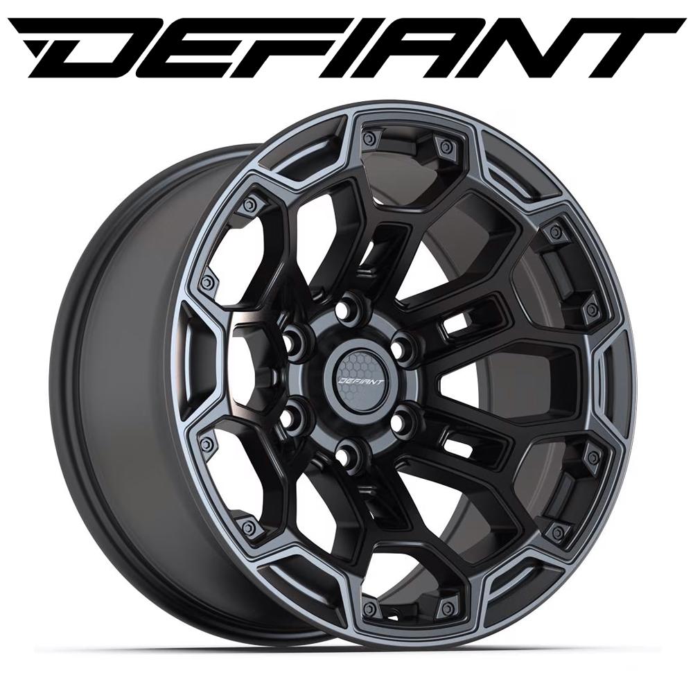 18-inch Satin Black with Dark Satin Charcoal 2-Tone Rims fit Ram
