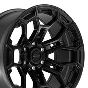 DEFIANT DF03 20x9 6x139.7 12et Satin Black with Dark Satin Charcoal 2-Tone Wheel SET