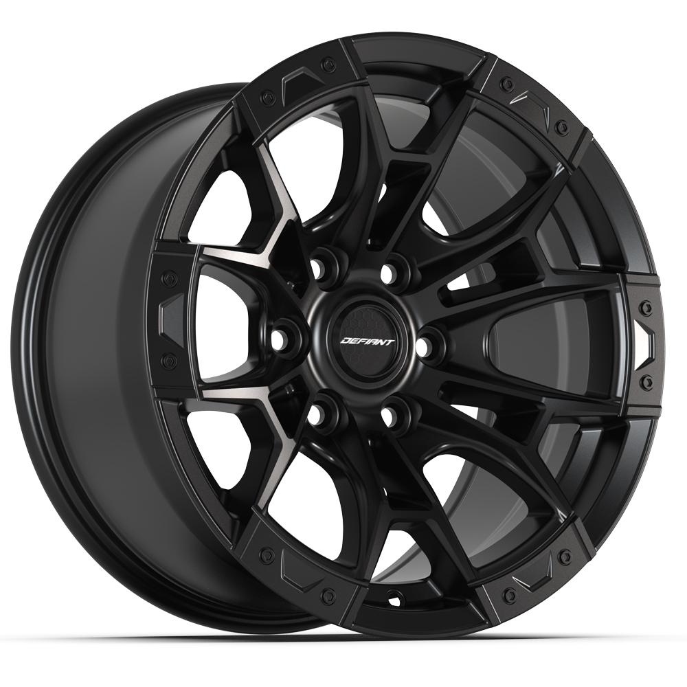 DF04 20x9 Satin Black Defiant Series Wheel Set – OE Wheels