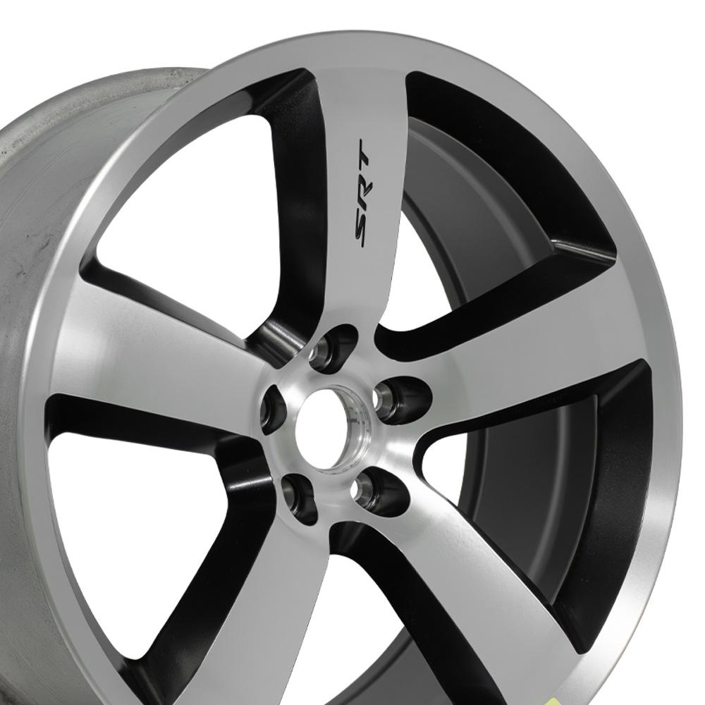 20-inch Satin Black Machined Rims fit Dodge Charger - DG04 20x9