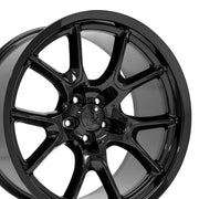 OE Wheels DG21 20x10 5x115 18et Gloss Black Wheel SET