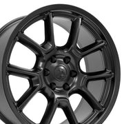 OE Wheels DG21 22x9.5 6x139.7 9et Satin Black Wheel SET