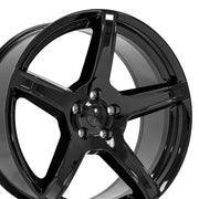 OE Wheels DG22 22x9.5 5x127 29et Gloss Black Wheel SET