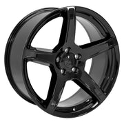 OE Wheels DG22 22x9.5 5x127 29et Gloss Black Wheel SET