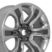 OEM Wheels DG74 20x9 6x139.7 19.05et Gloss Gunmetal with Polished Face Wheel SET