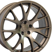 OE Wheels DG69 22x10 5x139.7 25et Satin Bronze Wheel SET
