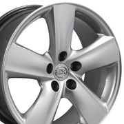 OE Wheels LX19 18x8 5x114.3 35et Gloss Hyper Silver Wheel SET