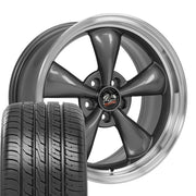 OE Wheels FR01 18x9 5x114.3 Gloss Anthracite Machined Lip Wheels 245-40-18 Ironman iMove GEN 3 Tires SET
