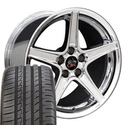 OE Wheels FR06 18x9 5x114.3 Chrome Wheels 245-40-18 Ironman iMove GEN 2 Tires SET