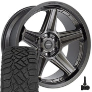 DEFIANT DF07 22x10 6x139.7 Satin Bronze Wheels 285-45-22 Sailun TerraMax RT Tires TPMS SET