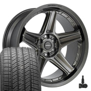 DEFIANT DF07 22x10 6x139.7 Satin Bronze Wheels 275-50-22 Bridgestone Alenza A/S 02 Tires TPMS SET