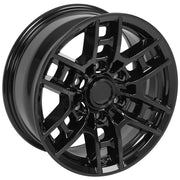 OE Wheels TY17 16x7 6x139.7 13et Gloss Black Wheel SET