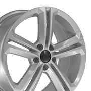 OE Wheels VW18 18x8 5x112 45et Gloss Silver Wheel SET