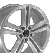 OE Wheels VW18 18x8 5x112 45et Gloss Silver Wheel SET
