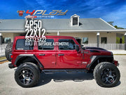 JEEP WRANGLER 22X10 4PLAY WHEELS 4P50 25X12.5X22 TIRE BAYSHORE AUTOMOTIVE