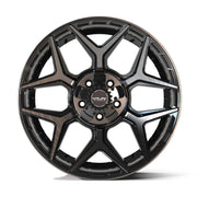 4PLAY 4P06 20x9 5x127 + 5x139.7 Gloss Black Brushed with Tinted Clear Wheels 275-55-20 Sailun TerraMax RT Tires SET