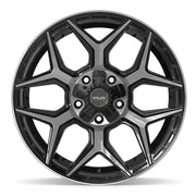 Set(5) 20x9 4P06 Gloss Black Brushed with Tinted Clear - 5x127 &amp; 5x139.7 +0ET with 275/55r20 Sailun TerraMax RT Tires